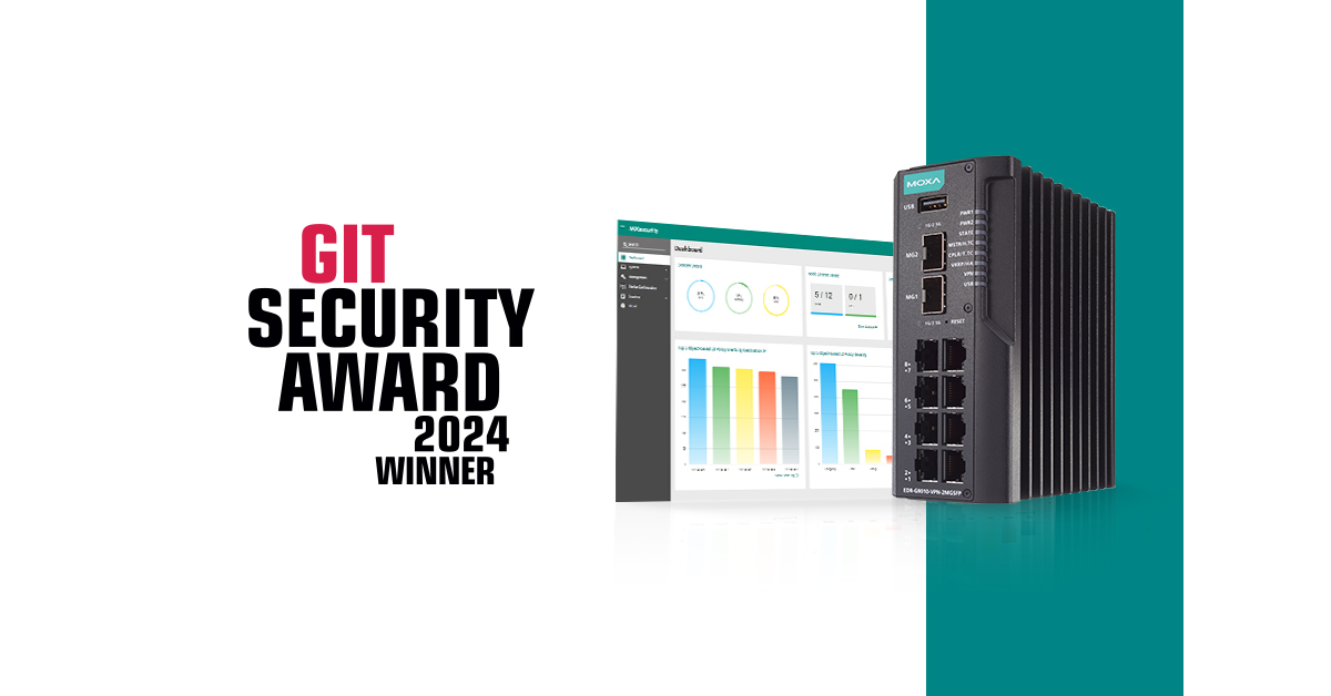 Moxa Wins First Place in GIT Security Award 2024!